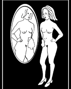 En tegning av en person