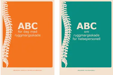 Bilde av heftene ABC for deg med ryggmargsskade og ABC om ryggmargsskade for helsepersonell