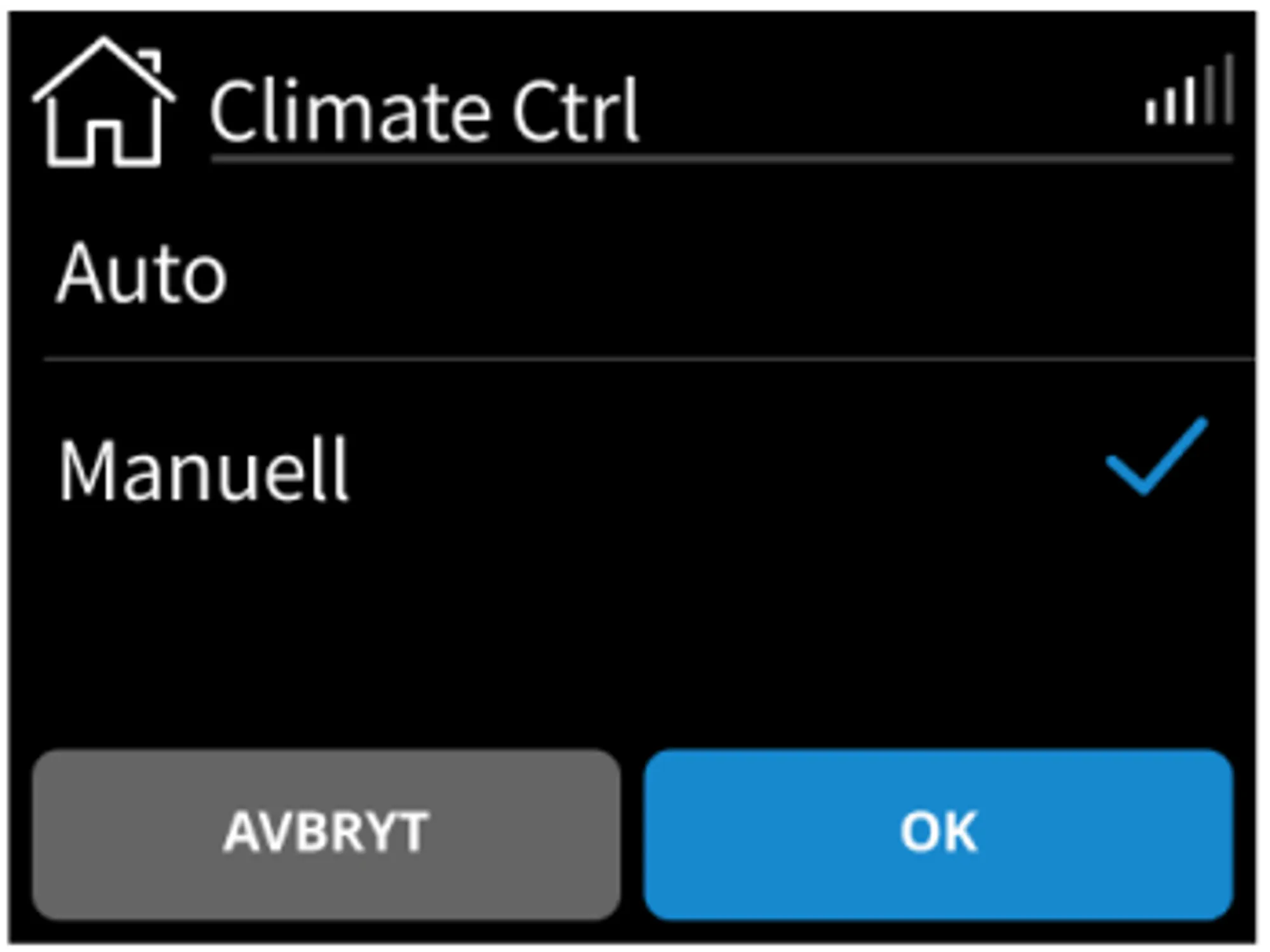 bilde av klimakontroll