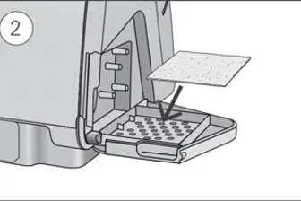 Illustrasjon av hvordan plassere nytt CPAP-filter